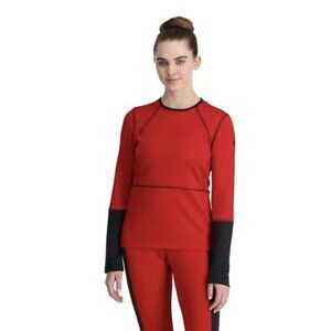 NWT Spyder  Thermo Charger Crew Base Layer Top Women’s M Red EXO DRY Ski Outdoor